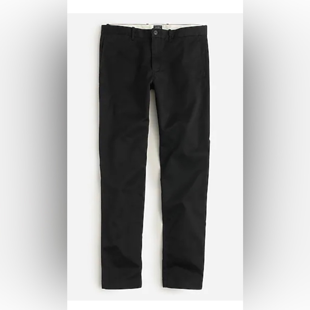 J. Crew black 484 men’s stretch chino pants size 33w, 34L